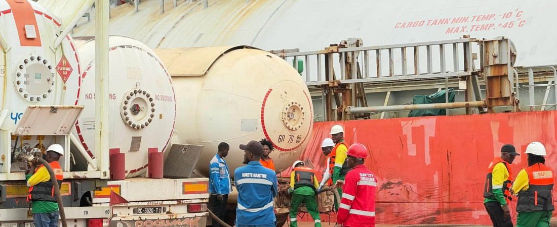 Gaz butane : un navire de 730 tonnes accoste à Conakry