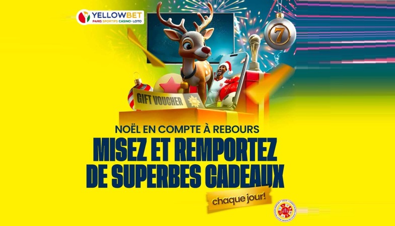 Yellowbet Lance le Compte à Rebours de Noël : Gagnez des Cadeaux Chaque Jour !