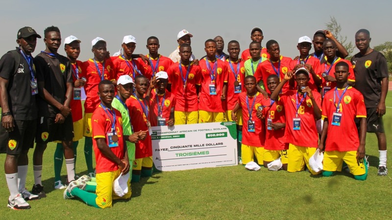 Championnat scolaire africain : les U15 remporte deux médailles pour la Guinée