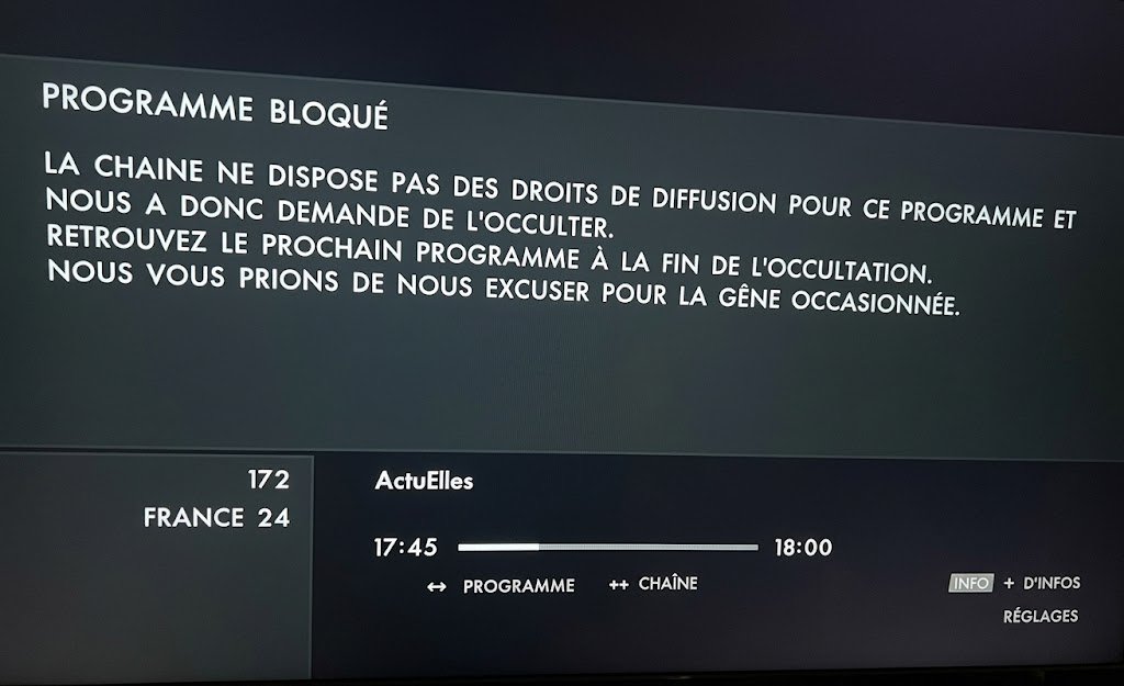 France 24 bloqué