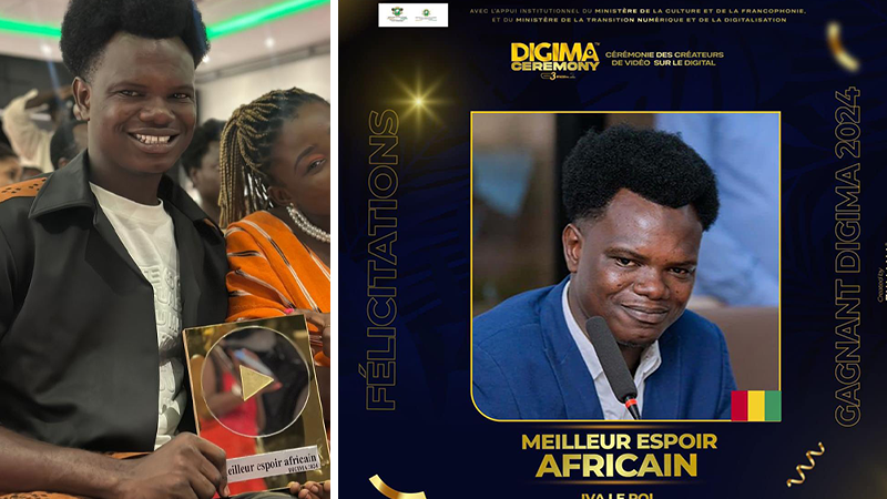 DIGIMA 2024 : Iva le Roi remporte le prix du "Meilleur Espoir Africain"